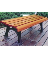 鑄鐵腳室外環(huán)保木休閑園林椅HT-XXY313