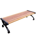 無靠背戶外塑木園林椅HT-XXY309