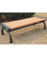 無靠背防腐木室外休閑椅HT-XXY322