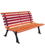 戶外環(huán)保塑木休閑園林椅HT-XXY330