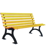 帶靠背塑木園林休閑椅HT-XXY332