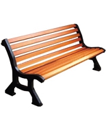 園林公園靠背椅HT-XXY308