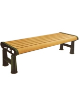 無靠背室外防腐木休閑椅HT-XXY310